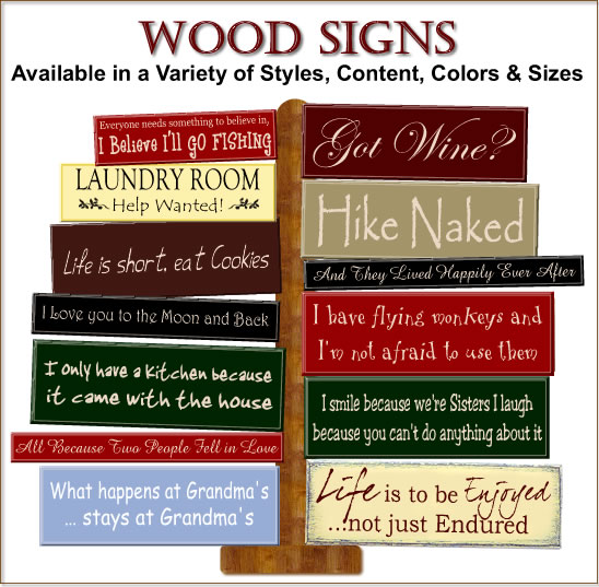 Decorative Wooden Signs For The Home