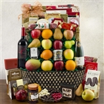 Grand Champagne, Wine, Gourmet, and Fruit Basket