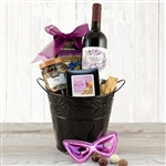 Purim Party Red Wine Gift Basket