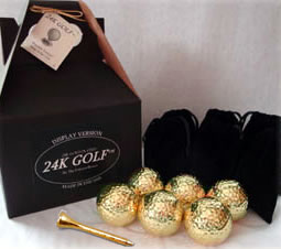 24K Gold Dipped Golf Ball and 24K Tees - 6