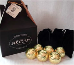 Gold Tone Golf Balls - Six