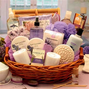 Giftbasket Drop Shipping The Essence of Lavender Spa Gift Basket