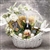 Gift Basket for Weddings, includes two champagne flutes, sparkling cider, candles and gourmet foods