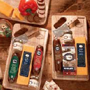 Giftbasket Drop Shipping Delectable Meat and Cheese Tray