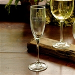 Engraved Champagne Toasting Flute