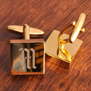 Personalized Jewelry Brass Square Cufflinks Personalised