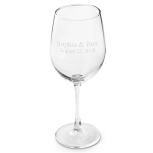 Engraved Gifts Personalized Connoisseur White Wine Glass
