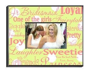 Personalized Photo Frames Junior Bridesmaid Picture Frame Personalized