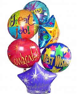 Last Minute Gifts Half Dozen Mylar Balloons Congratulations