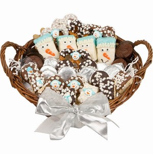 Lady Fortunes Giant Fortune Cookies Winter Gourmet Bakery Gift Basket