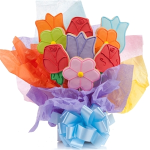 Lady Fortunes Giant Fortune Cookies Lovely Flowers Cookie Bouquet