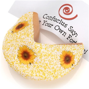 Lady Fortunes Giant Fortune Cookies Sun Flower Giant Fortune Cookie with Personalized Fortune