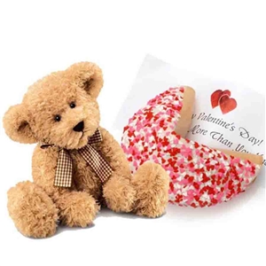 Lady Fortunes Giant Fortune Cookies Romantic Fortune Cookie and Teddy Bear