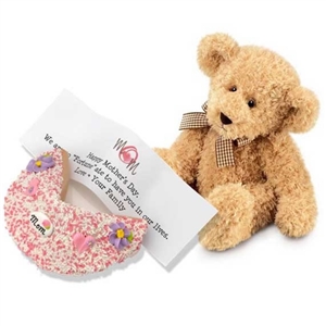 Lady Fortunes Giant Fortune Cookies Mother's Fortune Cookie and Teddy Bear