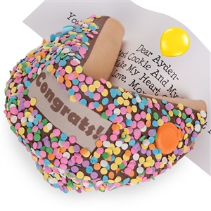 Lady Fortunes Giant Fortune Cookies Congrats Giant Fortune Cookie with Personalized Fortune