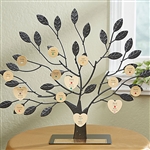 Family Tree with Gold Personalized Plate