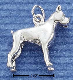 Sterling Silver Jewelry Designs Boxer Charm