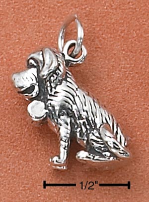 Sterling Silver Jewelry Designs St. Bernard Charm