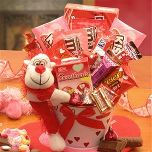 Gift Basket Drop Shipping Monkey Love Valentines Day Gift Pail