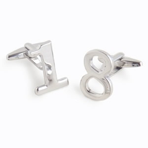 JDS Personalized Gifts Numbers Cufflinks with Personalized Gift Box