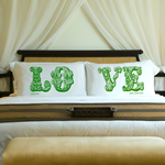 LOVE Connection Pillow Case Set - Personalized, 7 Color Choices