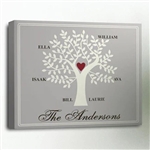 Family Tree Canvas Print Personalized