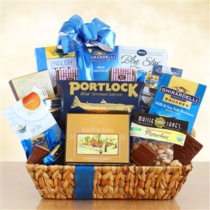 Gift basket with Kosher Gourmet for Hanukkah