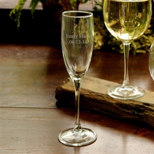 Engraved Toasting Glass