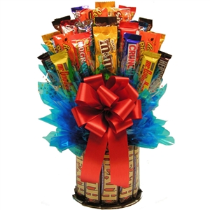 Send this wonderful candy bouquet instead of flowers to the candy bar lover in your life.