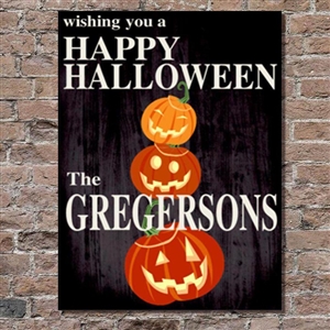 Personalized Halloween Canvas Wall Art in 6 Designs