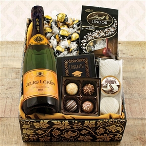Champagne and Truffles Graduation Gift Box
