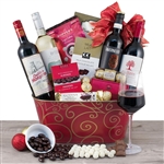 Christmas Wonder Quartet Wine Basket