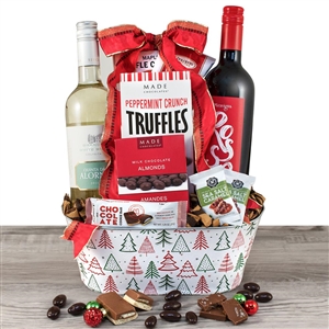 Yuletide Wine Duo Holiday Gift Basket