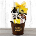 Father's Day Red Wine Gourmet Gift Pail
