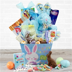 Somebunny's Special Easter Gift Basket in Blue
