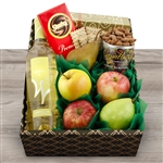 White Wine and Kosher Snacks Gift Basket