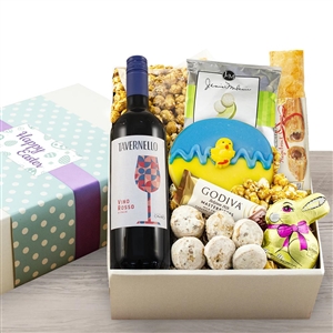 Easter Red Wine and Sweets Crate