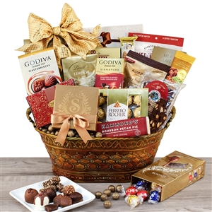 Gourmet Treasures Gift Basket with Chocolates