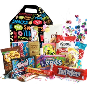 Candy Land Tote filled With Candy for Sweetest Day Gift Basket