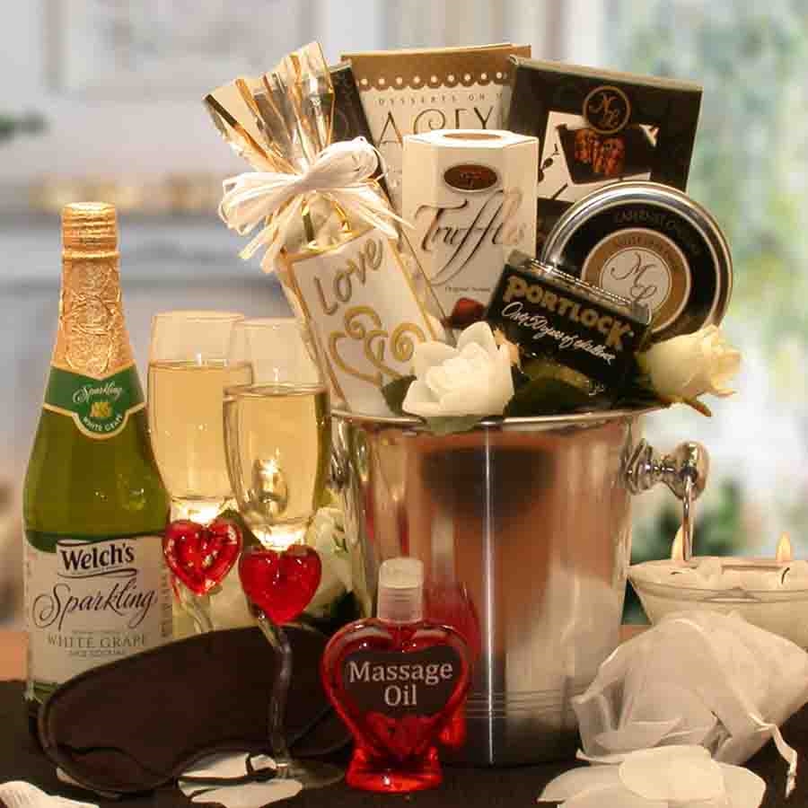 Deluxe Romantic Evening For Two Gift Basket Couples Gift