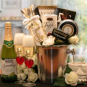 Romantic Evening For Two Gift Basket