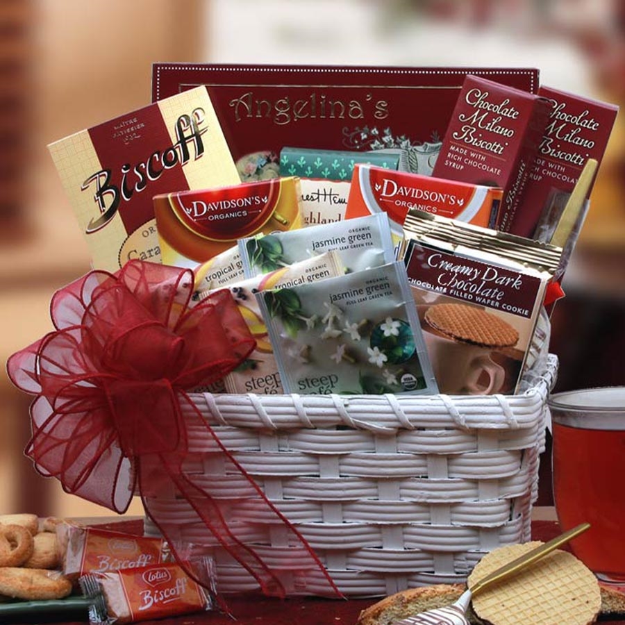 Gift Baskets with Tea and Cookies