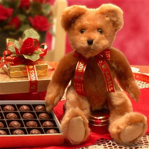 Teddy Bear and Chocolates Valentine Gift
