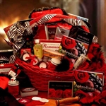 Romantic Gift Basket - Light your night on fire with an array of tempting ways to tantalize your Valentine this year.