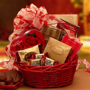 Chocolate Inspirations Valentine Gift Basket - Delight your Valentine with Chocolates!