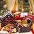 Gingerbread House Gift Box Filled with Gourmet Treats