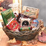 Wicker Gift Basket with Snackers Favorite Classic Snacks