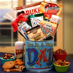 You're One In A Million Dad Premium Snacks & Nuts Gift Pail