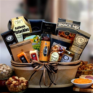 Gourmet Nut and Sausage Gift Basket