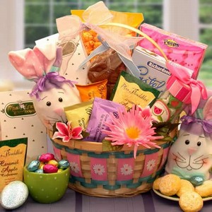 Easter Extravaganza Gift Basket - Filled with sweet treats and an adorable Easter Bunny Bag